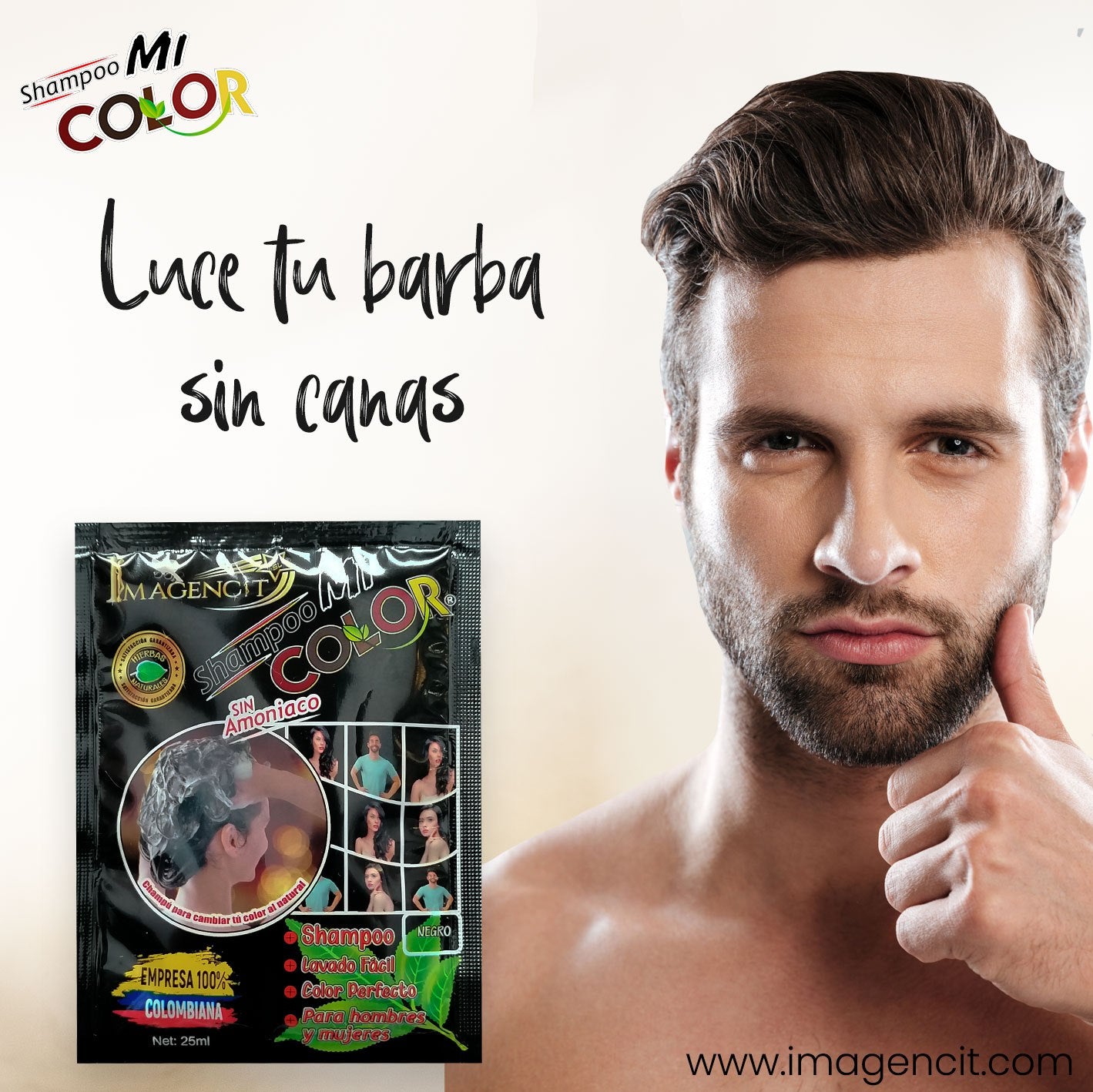 Shampoo cubre canas
