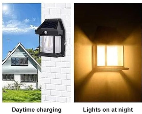 Luz de pared solar para exteriores
