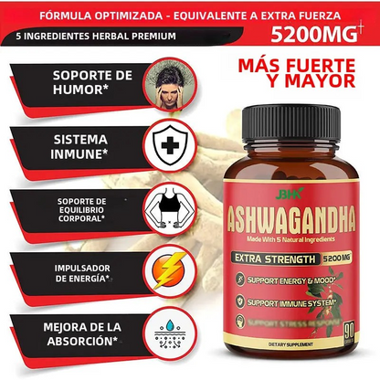 Ashwagandha 5200mg x 90 capsulas