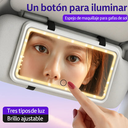 Espejo de maquillaje Con Luz Para Auto