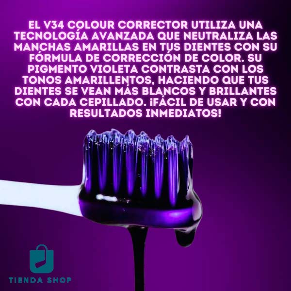 Crema dental blanqueadora morada